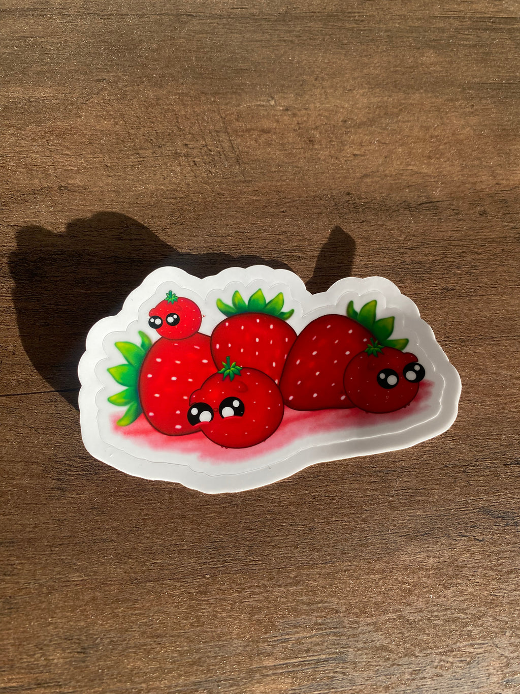 Strawberry Trio Sticker