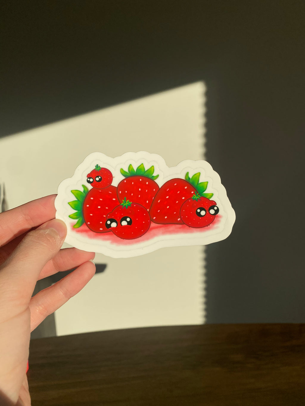 Strawberry Trio Sticker