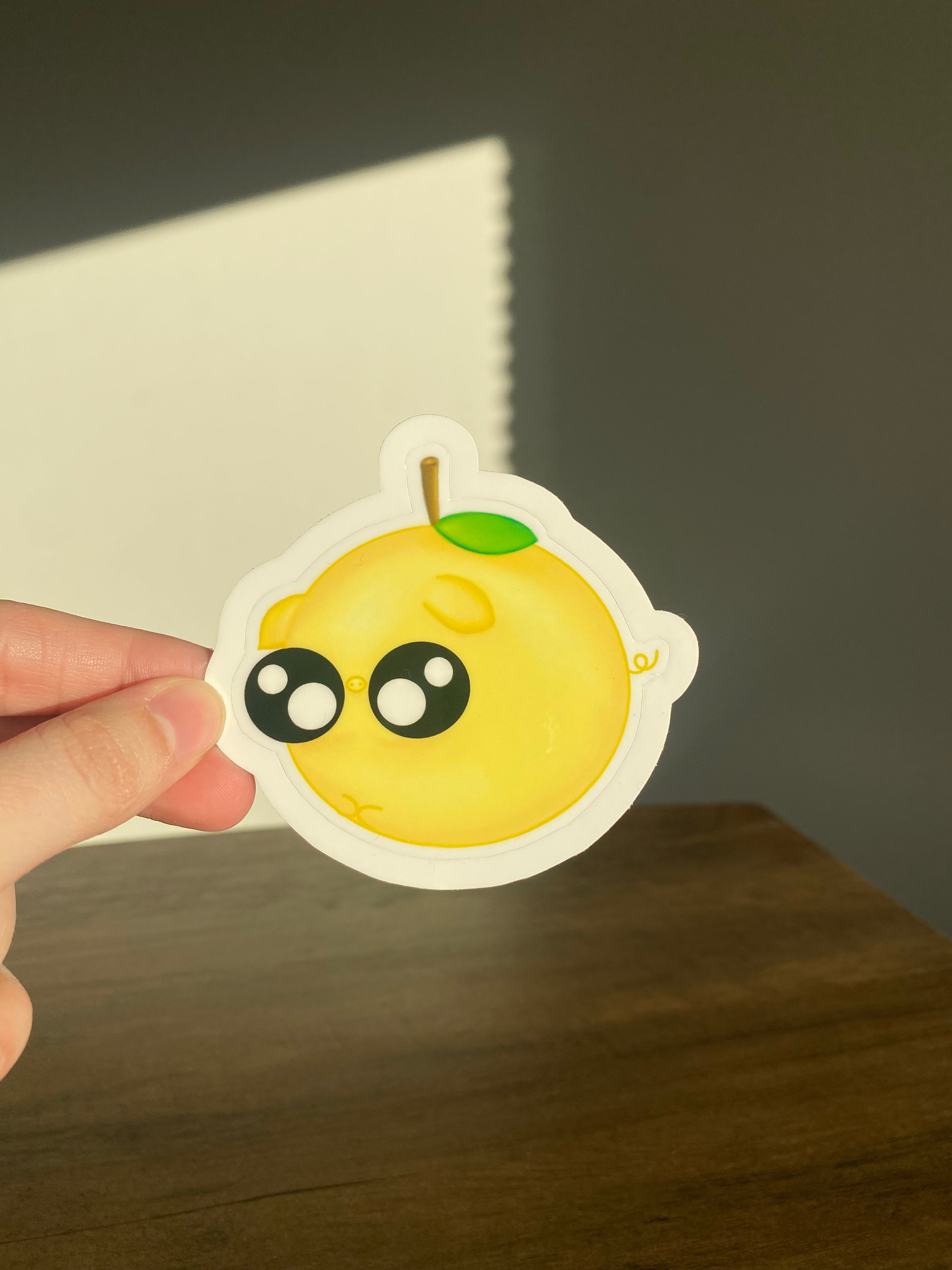 Lemon Worry Pig Sticker