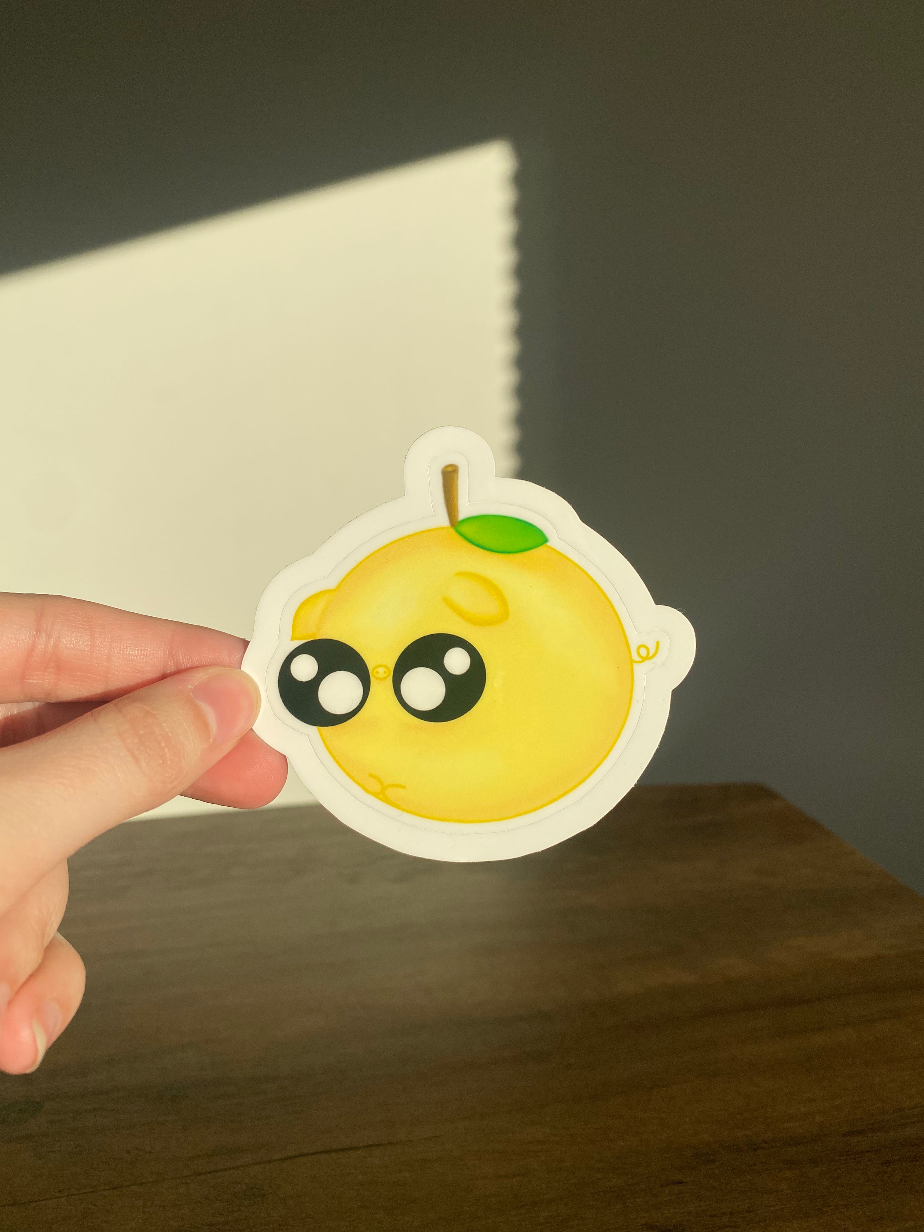 Lemon Worry Pig Sticker